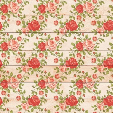Ταπετσαρία τοίχου Wood with roses