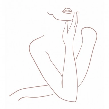 Πίνακας σε καμβά Line Art Elegant Woman 2