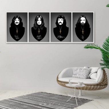 Πίνακας σε καμβά Black Sabbath Portraits
