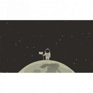 Ταπετσαρία τοίχου Cartoon Astronaut