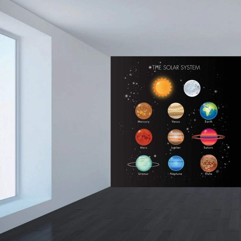 αυτοκόλλητο τοίχου με θέμα το διάστημα για σαλόνι