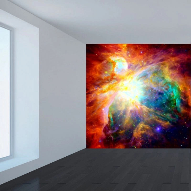 αυτοκόλλητο τοίχου με την γη σε πρώτο πλάνο