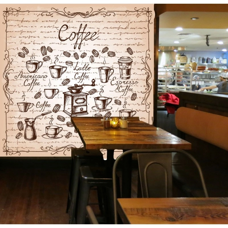 διακόσμηση καφετερίας με καφέ εσπρέσσο