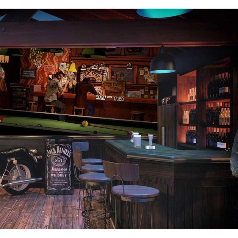 διακόσμηση καφετερίας με αυτοκόλλητο τοίχου