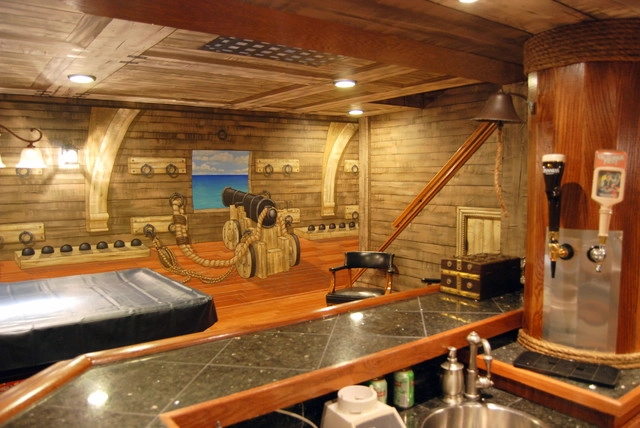 ταπετσαρία για μπαρ με ξύλινο φόντο