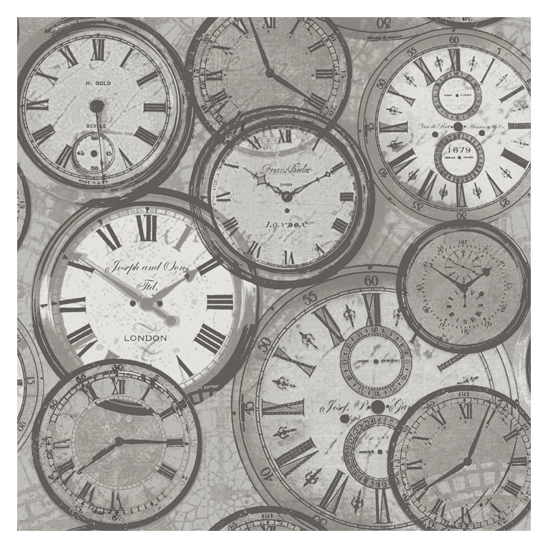 ταπετσαρίες κρεβατοκάμαρας με ρολόγια