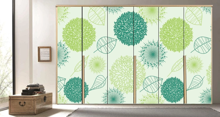 μονόχρωμο αυτοκόλλητο ντουλάπας