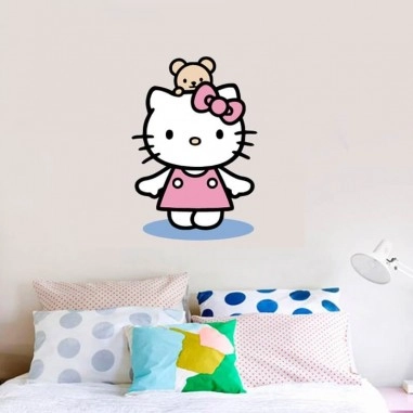 Αυτοκόλλητα τοίχου Hello kitty