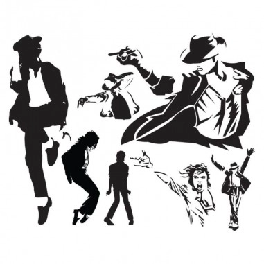 Αυτοκόλλητα τοίχου Michael Jackson