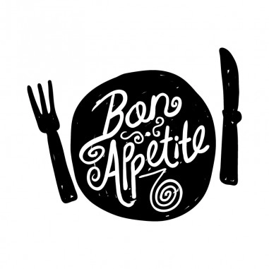 Αυτοκόλλητο τοίχου Bon appetite