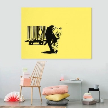 Πίνακας σε καμβά Banksy - Barcode
