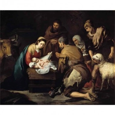Πίνακας σε καμβά Bartone Esteban Murillo - Adoración de los pastores