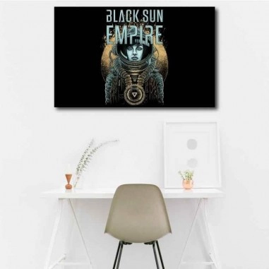 Πίνακας σε καμβά Black Sun Empire