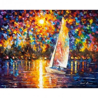 Πίνακας σε καμβά Boat painitng