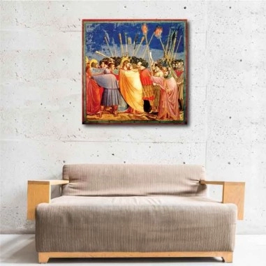 Πίνακας σε καμβά Giotto de Bandone - Kiss of Judas - 1304