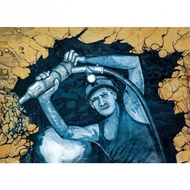 Πίνακας σε καμβά graffiti με τεχνίτη