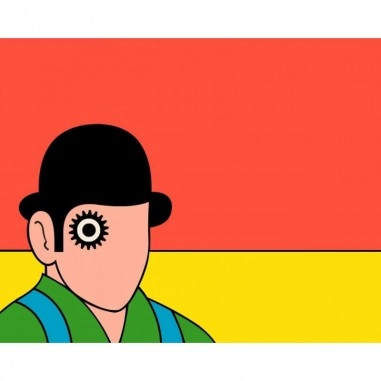 Πίνακας σε καμβά με CLOCKWORK ORANGE