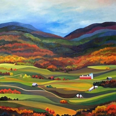 Πίνακας σε καμβά με GREEN MOUNTAIN