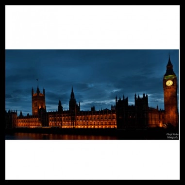 Πίνακας σε καμβά με το Big ben τη νύχτα