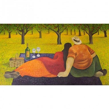 Πίνακας σε καμβά Picnic