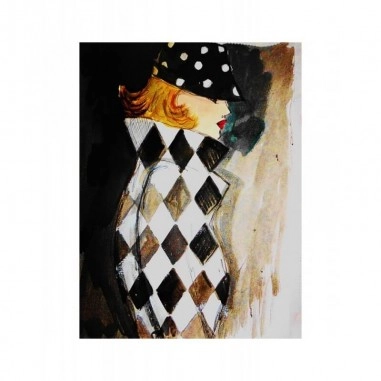 Πίνακας σε καμβά Retro woman