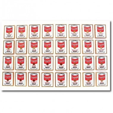 Πίνακας σε καμβά του Αndy Warhol Campbell's Soup