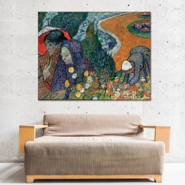 Πίνακας σε καμβά Van Gogh - Ladies of Arles