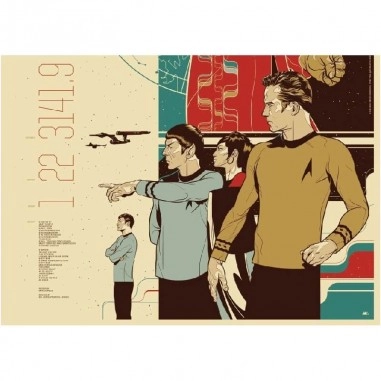 Πίνακας σε καμβά Vintage Star Trek