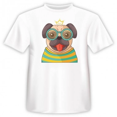 T-shirt Σκύλος με γυαλιά