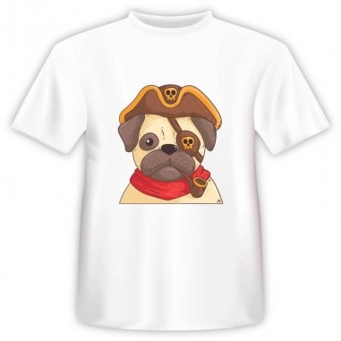 T-shirt Σκύλος Πειρατής