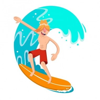 T-shirt Surfer