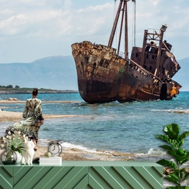 Ταπετσαρία τοίχου  Γύθειο