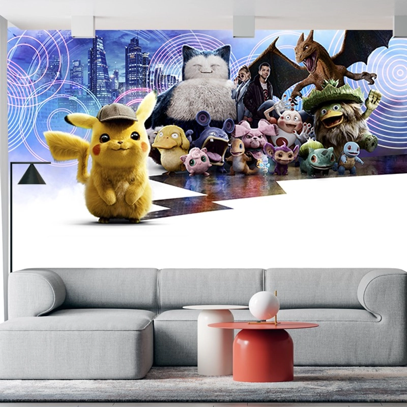 Ταπετσαρία τοίχου Pokémon Detective Pikachu Ταπετσαρία τοίχου Pokémon Detective Pikachu
