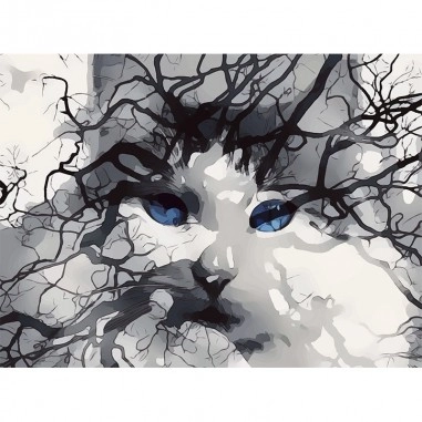 Ταπετσαρία τοίχου Abstract cat Ταπετσαρία τοίχου Abstract cat