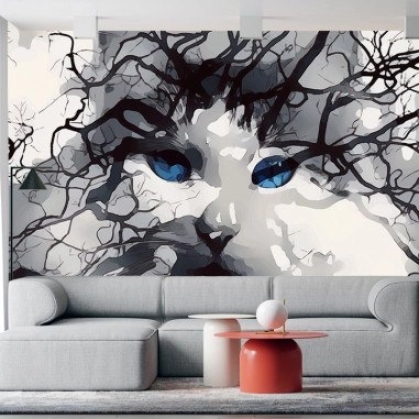 Ταπετσαρία τοίχου Abstract cat Ταπετσαρία τοίχου Abstract cat