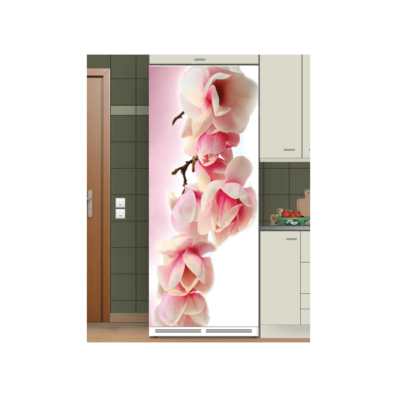 Αυτοκόλλητα ψυγείου Pink flower