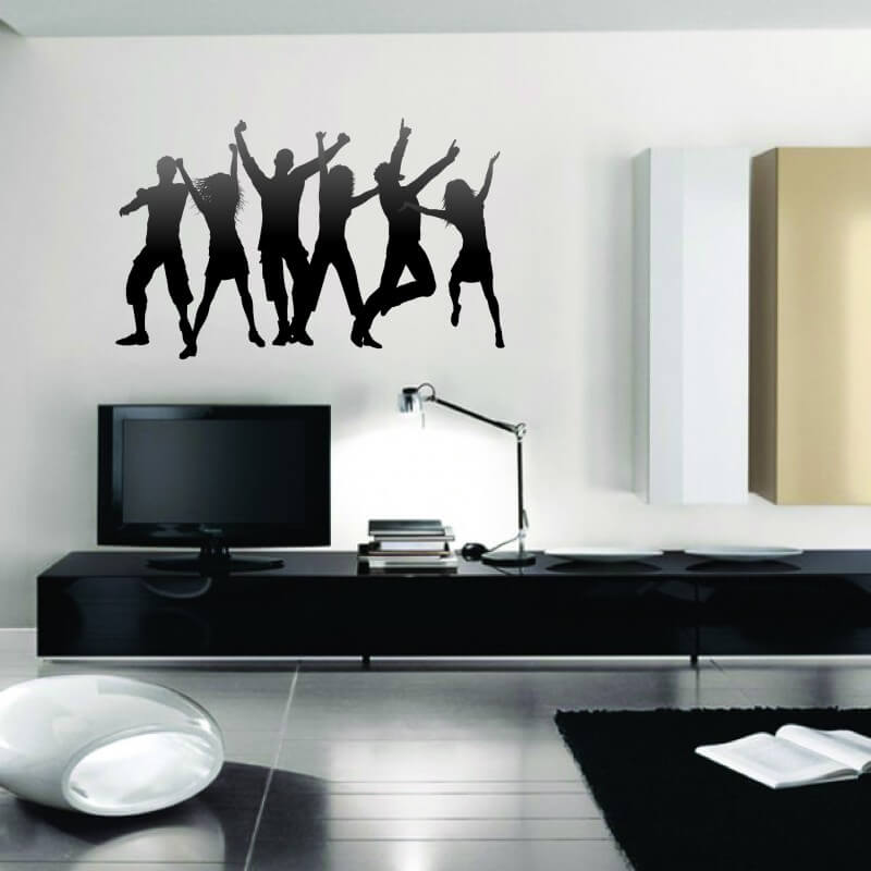 Αυτοκόλλητα τοίχου Άνθρωποι που χορεύουν
