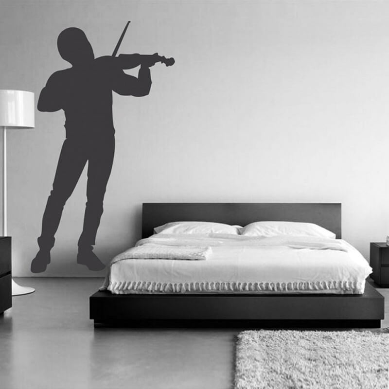 Αυτοκόλλητα τοίχου Παίζοντας βιολί
