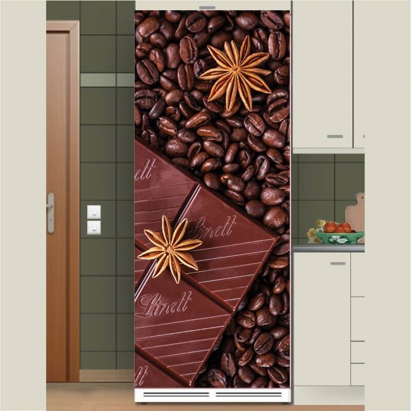 Αυτοκόλλητο ψυγείου Σοκολάτα Καφέ
