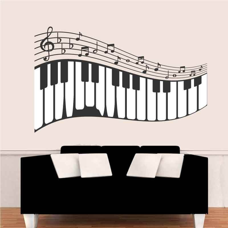 Αυτοκόλλητο τοίχου Πλήκτρα πιάνου