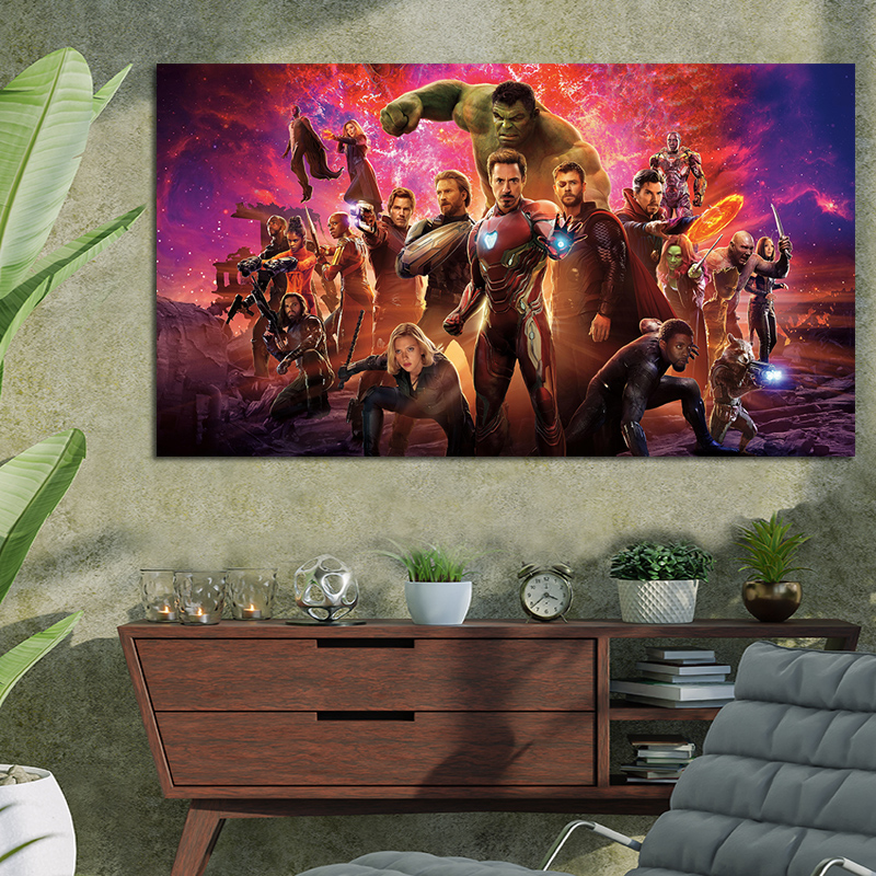 Πίνακας με Avengers Endgame 3 160x90 Τελαρωμένος καμβάς σε ξύλο με πάχος 2cm