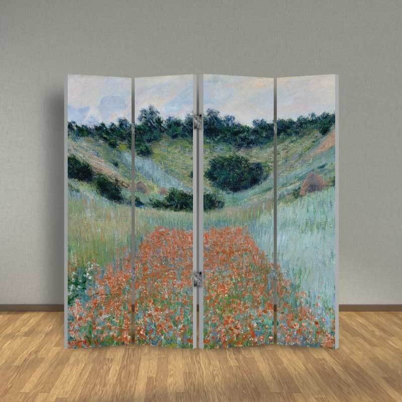 Παραβάν Claude Monet - Poppy Field in a Hollow near Giverny