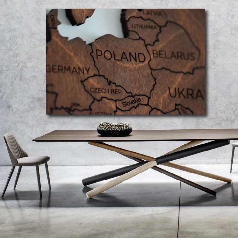 Πίνακας σε καμβα Poland 135x90 Τελαρωμένος καμβάς σε ξύλο με πάχος 2cm