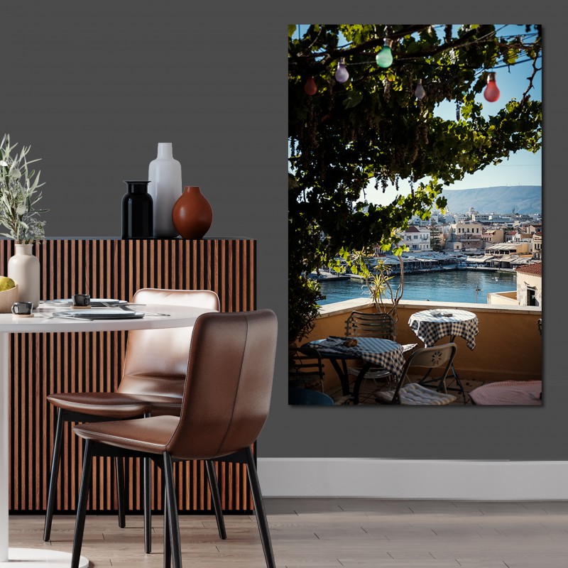 Πίνακας σε καμβα Xανιά Κρήτης 120x180 Τελαρωμένος καμβάς σε ξύλο με πάχος 2cm