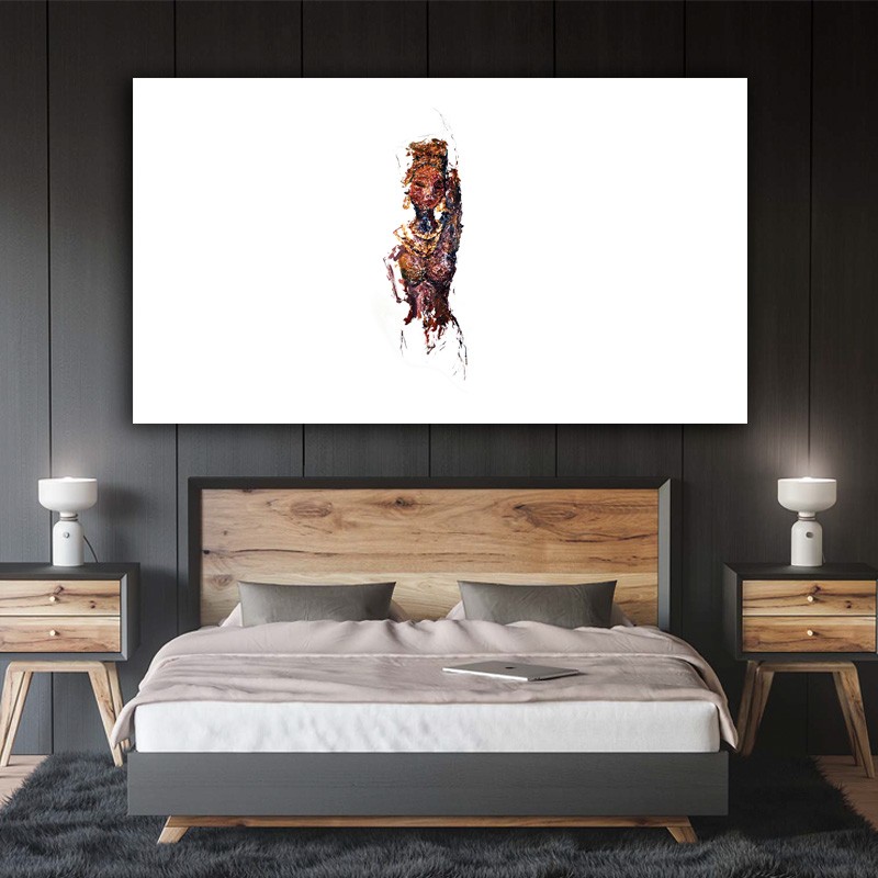 Πίνακας σε καμβά Abstract γυναίκα 89x50 Τελαρωμένος καμβάς σε ξύλο με πάχος 2cm