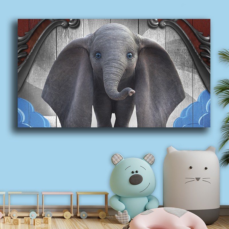 Πίνακας σε καμβά Dumbo 195x110 Τελαρωμένος καμβάς σε ξύλο με πάχος 2cm