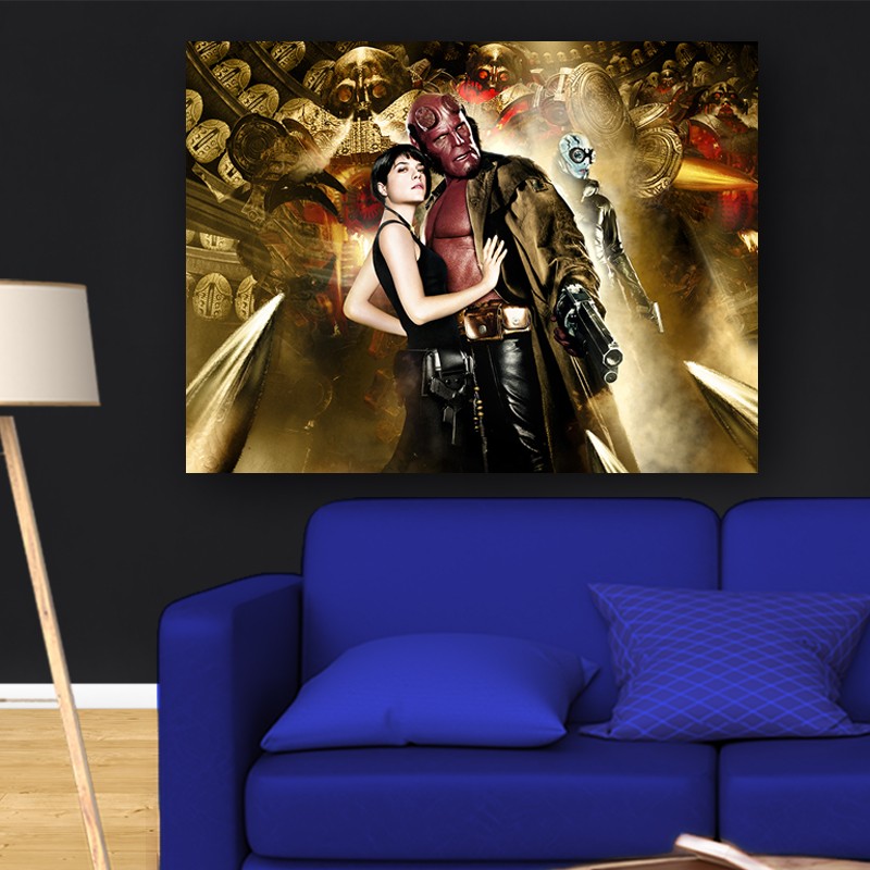 Πίνακας σε καμβά Hellboy II 145x110 Τελαρωμένος καμβάς σε ξύλο με πάχος 2cm