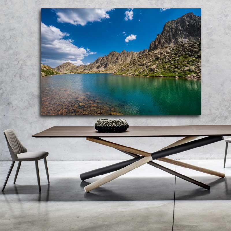 Πίνακας σε καμβα Lake 6 135x90 Τελαρωμένος καμβάς σε ξύλο με πάχος 2cm