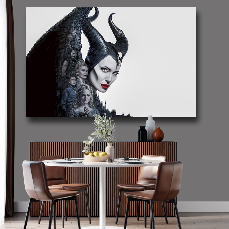 Πίνακας σε καμβά Maleficent- Mistress of Evil 61x46 Τελαρωμένος καμβάς σε ξύλο με πάχος 2cm