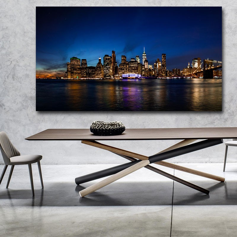 Πίνακας σε καμβά Manhattan 3 71x40 Τελαρωμένος καμβάς σε ξύλο με πάχος 2cm
